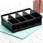 Spice Jar Set with Rack and Sliding Lid Shaker Top