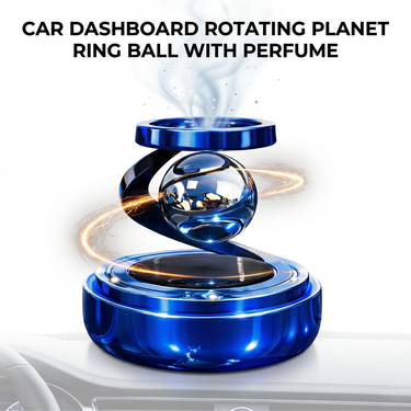 Car Dashboard Rotating Planet RIng Ball With Perfume (CDSPR)