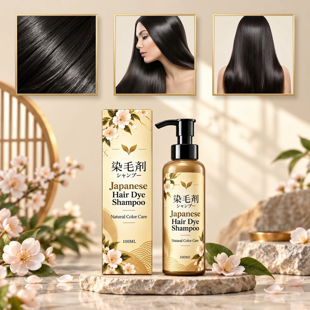3 In 1 Black Hair Dye Shampoo (BUY 1 GET 1 FREE)