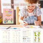 Magic Book for Kids, Sank Magic Practice Copybook(4 Book+10 Refill+1 Pen+1 Grip) - CL-RI-1345