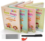 Magic Book for Kids, Sank Magic Practice Copybook(4 Book+10 Refill+1 Pen+1 Grip) - CL-RI-1345